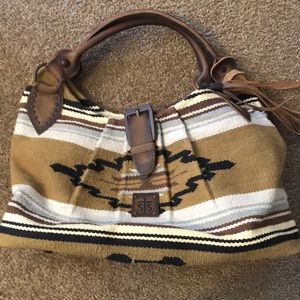 STS Ranchwear large brown Aztec Hobo